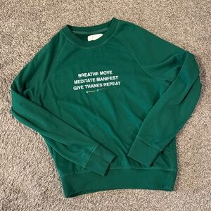 Spiritual Gangster Green Crewneck Sweater